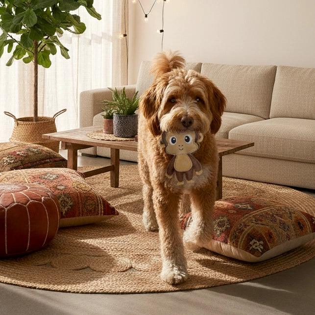 Nachhaltiges BUDDY. Hundespielzeug aus Leder für kleine Hunde 