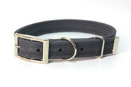 Hundehalsband mit Dornschnalle | Korkleder | Umweltfreundlich | Robust & Vegan | Anthrazit/Silber | Fräulein Plath