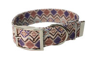 Hundehalsband mit Dornschnalle | Korkleder | Umweltfreundlich | Robust & Vegan | Ethno Light/Silber | Fräulein Plath