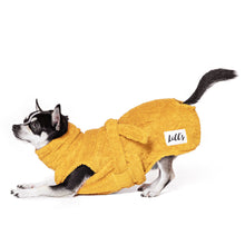 Lade das Bild in den Galerie-Viewer, Öko-Hundebademantel | 100% Bio-Baumwolle | Weich &amp; saugstark | Amber
