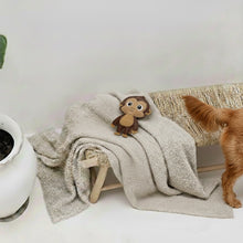 Lade das Bild in den Galerie-Viewer, Nachhaltiges BUDDY. Hundespielzeug aus Leder für kleine Hunde "Affe" - schadstofffrei

