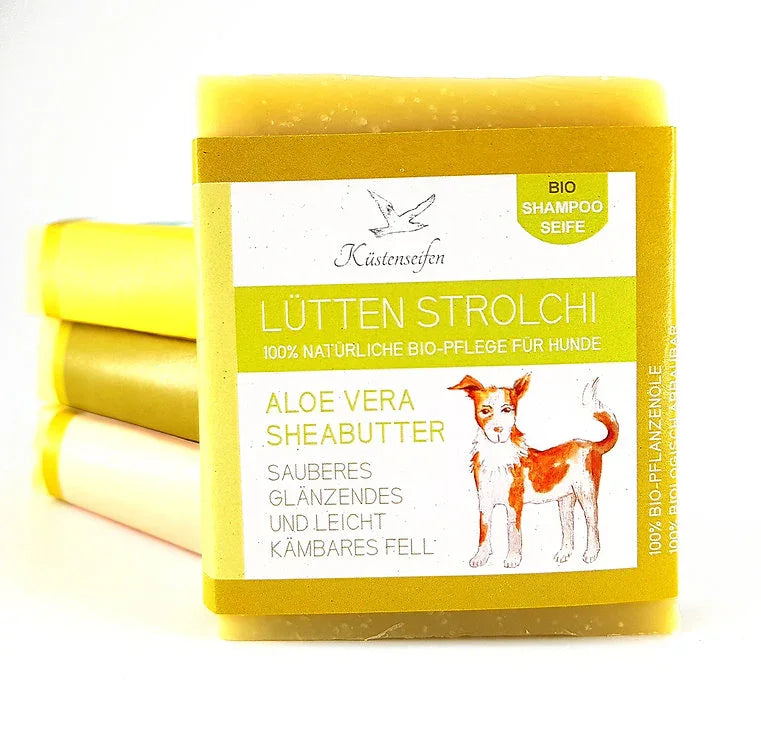 Bio-Hundeseife Lütten Strolchi | Aloe Vera | Feuchtigkeit & Pflege