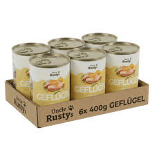 Lade das Bild in den Galerie-Viewer, Uncle Rusty's Geflügel mit Kürbis und Amaranth Nassfutter - regionale Zutaten
