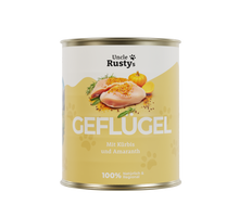 Lade das Bild in den Galerie-Viewer, Uncle Rusty's Geflügel mit Kürbis und Amaranth Nassfutter 
