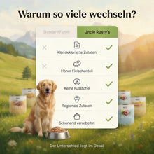 Lade das Bild in den Galerie-Viewer, Uncle Rusty's Pferd mit Karotte und Quinoa Nassfutter - regionale Zutaten
