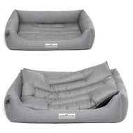 Öko-Hundebett Bern von HOUND&NATURE | Recycelte Materialien | Oeko-Tex® Standard 100 | Hellgrau | Fräulein Plath