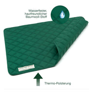 Öko Hundedecke Davos HOUND&NATURE | Wasserfest & recycelte Materialien | Oeko-Tex® Standard 100 | Grün | Fräulein Plath