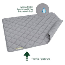 Lade das Bild in den Galerie-Viewer, Öko Hundedecke Davos HOUND&amp;NATURE | Wasserfest &amp; recycelte Materialien | Oeko-Tex® Standard 100  | Hellgrau
