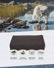 Lade das Bild in den Galerie-Viewer, Orthopädisches Hundekissen BUDDYstyle HOUND&amp;NATURE | Härtegrad variierbar | Wasserdicht &amp; recycelt | Grau | Recycelt
