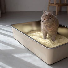 Lade das Bild in den Galerie-Viewer, Edelstahl Katzentoilette HOOPO® Pool | Hygienisch &amp; langlebig | Leichte Reinigung
