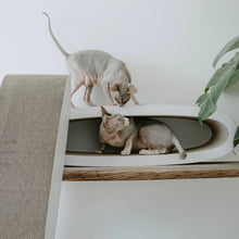 Lade das Bild in den Galerie-Viewer, Umweltfreundlicher 2-in-1-Katzenkratzer OVAL OFFICE | Aus recyceltem Karton | District70
