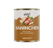 Lade das Bild in den Galerie-Viewer, Uncle Rusty's Kaninchen mit Pastinake, Spinat und Buchweizen Nassfutter - 
