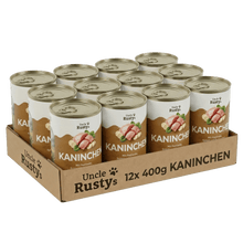 Lade das Bild in den Galerie-Viewer, Uncle Rusty's Kaninchen mit Pastinake, Spinat und Buchweizen Nassfutter - regionale Zutaten
