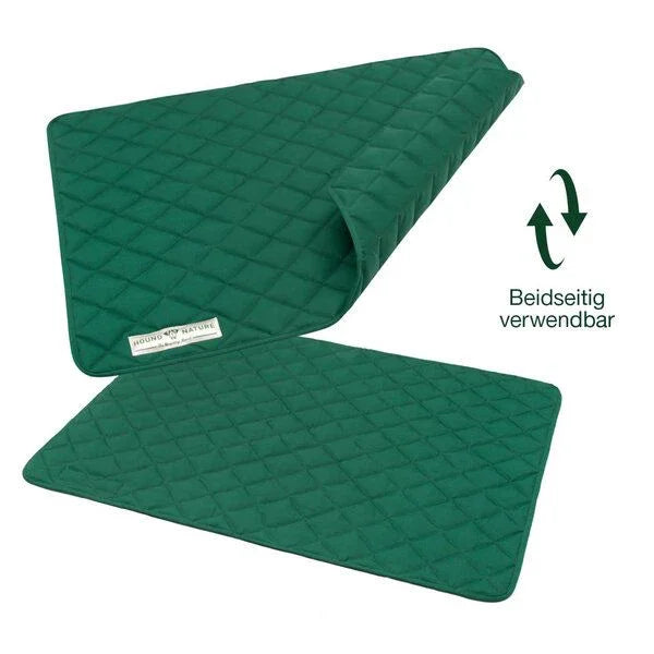 Öko Hundedecke Davos HOUND&NATURE | Wasserfest & recycelte Materialien | Oeko-Tex® Standard 100 | Grün