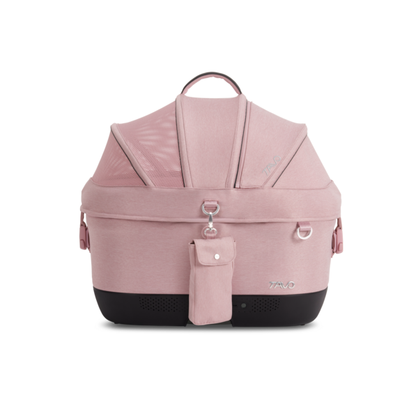 Isofix Autositz & Transportbox Maeve™ iso5x Wind Tavo | Integriertes Belüftungssystem | für Hunde bis 13.6 kg | GREENGUARD-Gold-Zertifizierung | Sakura | rosa
