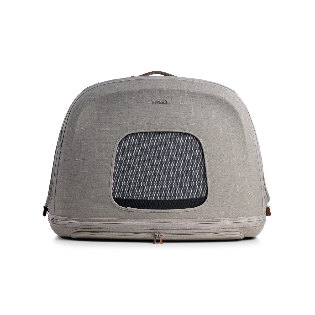 Crashgetestete Isofix-Transportbox Auto Tavo Crispin für Hunde | 3 Größen bis 27.2 kg | Farbe: Merle | Fräulein Plath