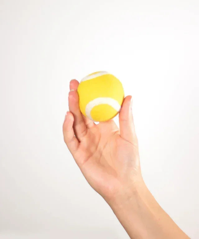 Tennisball für Hunde | Nachhaltiges Hundespielzeug | 100% schadstofffrei & Schafwolle | Zahnpflegend & schwimmfähig | Fräulein Plath