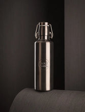 Lade das Bild in den Galerie-Viewer, soulbottle steel light • obsidian - Trinkflasche aus Edelstahl - 750ml
