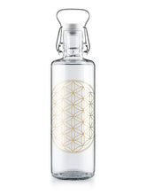 Lade das Bild in den Galerie-Viewer, soulbottle • flower of life - Trinkflasche aus Glas - plastikfrei &amp; auslaufsicher - 1000ml
