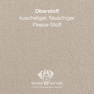 Überbezug Fleece rund | Für St. Moritz HOUND&NATURE Hundebetten | Wasserdicht | 3 Farben Taupe | Fräulein Plath