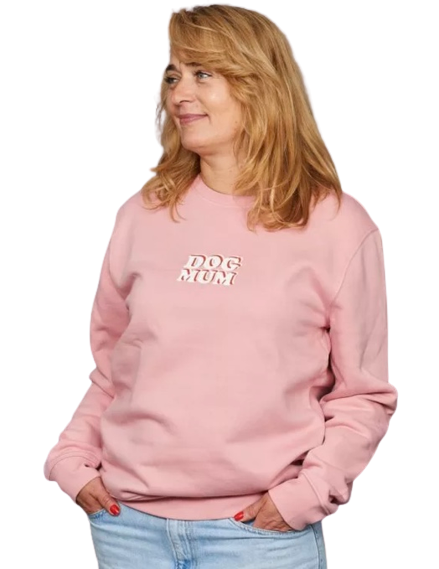 Öko Dog Mum Sweatshirt | Bio-Baumwolle &  recyceltes Polyester | Süßes Geschenk | Limedit Edition