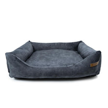 Lade das Bild in den Galerie-Viewer, Öko-Hundebett SoftColor | Recycelte Materialien | OekoTex | Dunkelgrau | 11 versch. Matratzenfarben

