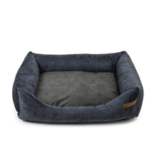 Lade das Bild in den Galerie-Viewer, Öko-Hundebett SoftColor | Recycelte Materialien | OekoTex | Dunkelgrau | 11 versch. Matratzenfarben
