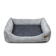 Lade das Bild in den Galerie-Viewer, Orthopädisches Hundebett &quot;Otto&quot; von Rexproduct | OekoTex-Zertifikat | Recycelt | Hellgrau | 11 versch. Matratzenfarben
