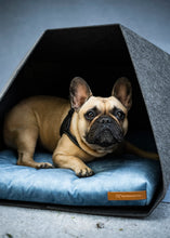 Lade das Bild in den Galerie-Viewer, Indoor Hundehütte PetPocket | 100% recycelt | Dunkelgrau | Matratze aus 11 Farben wählbar
