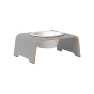dogBar® Single Hundenapf | Porzellan | Grau M small | Fräulein Plath